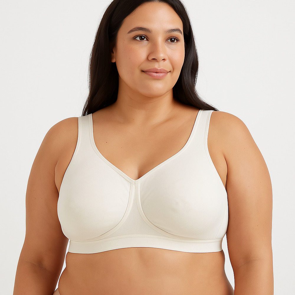 Cacique‎ Beige Adjustable Straps Full Coverage Cacique Branding Bra 40H